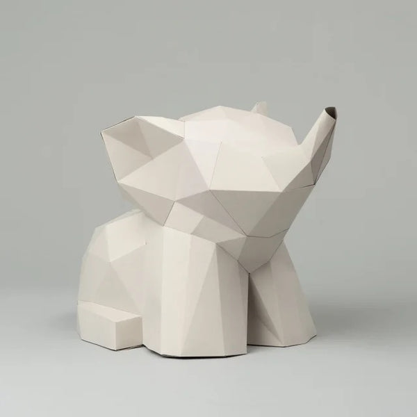 BABY ELEPHANT PAPER MODEL (pre-cut, pre-marked) — by SOFS design