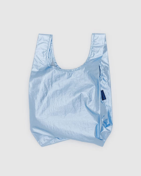 BABY BAGGU BAG "METALLIC LIGHT BLUE" — by Baggu