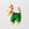 "BUDDY", Cat in an Elf Outfit - HANGING FELT ORNAMENT — by Elliot Kruszynski