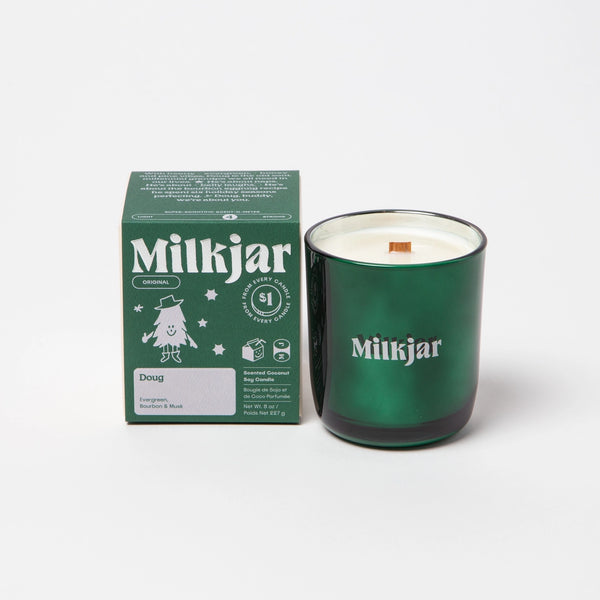 "DOUG" CANDLE - Evergreen, Bourbon & Musk — by Milk Jar Candle Co.