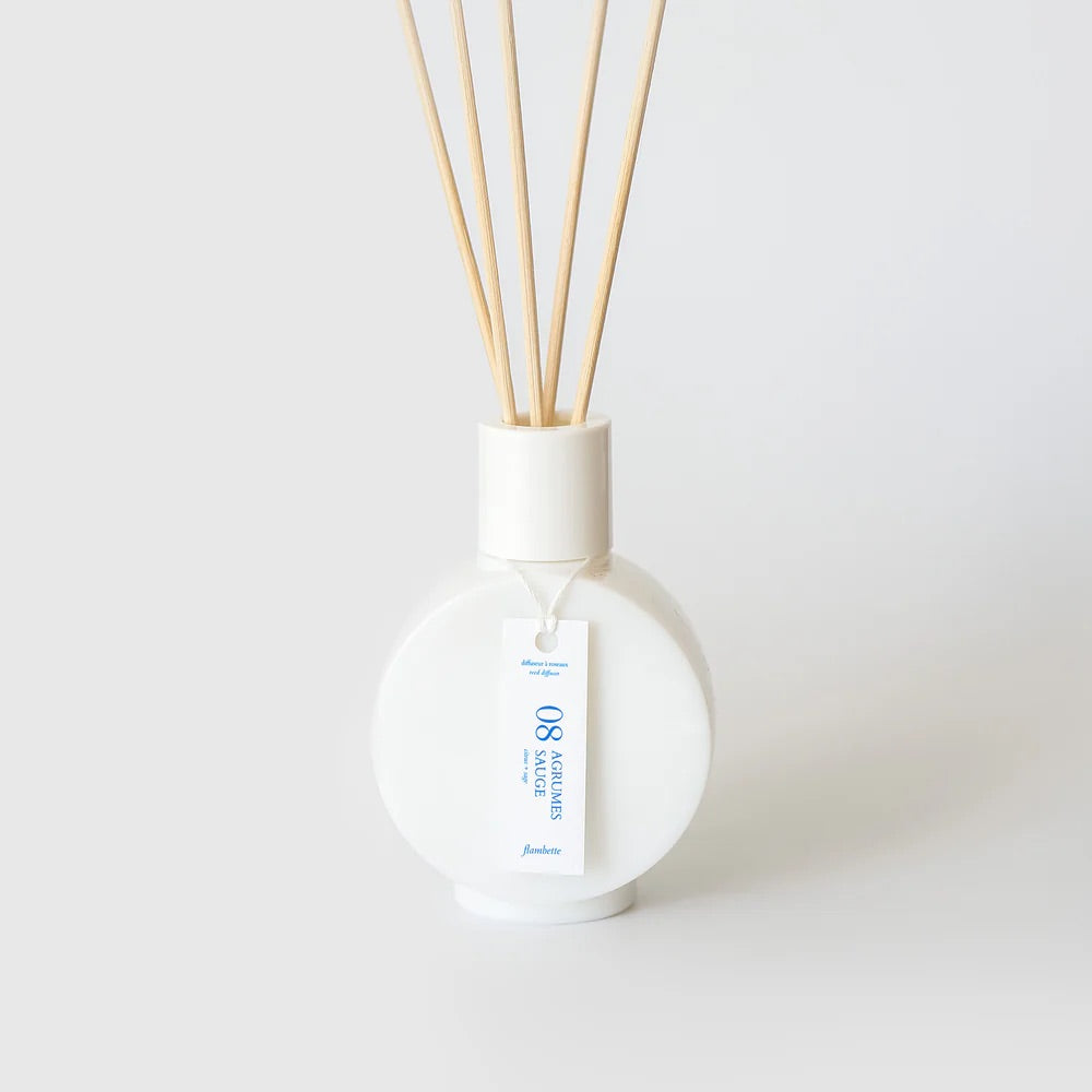 REED DIFFUSER, Citrus + Sage — by Flambette