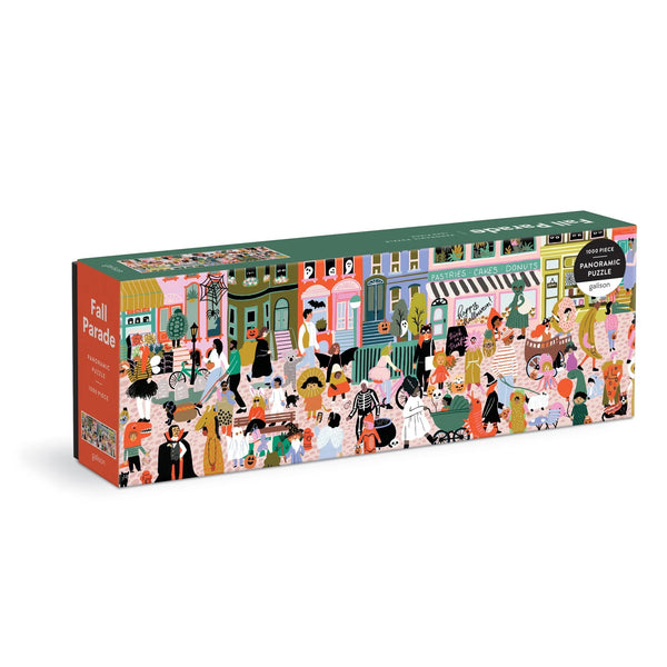 “FALL HALLOWEEN PARADE” 1000 PIECE PANORAMIC PUZZLE — by Bethany Robertson