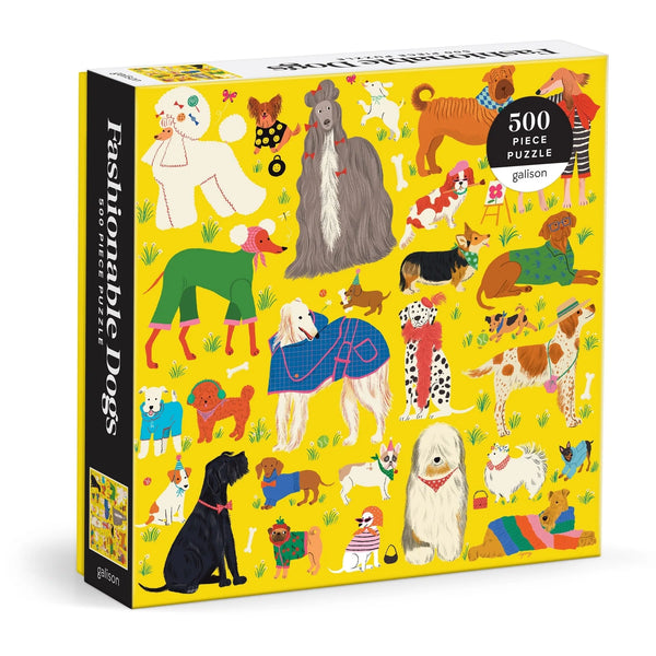 FASHIONABLE DOGS, 500 PIECES PUZZLE — by Ayang Cempaka