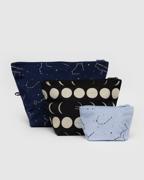 GO POUCH SET “NIGHT SKY” — by Baggu