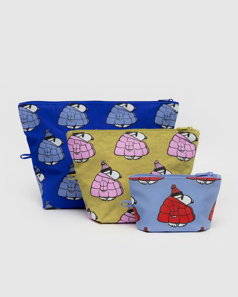 GO POUCH SET “PUFFER SNOOPY” — by Baggu