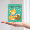 HAPPY KITTY - Gift Wrap & Card Duo