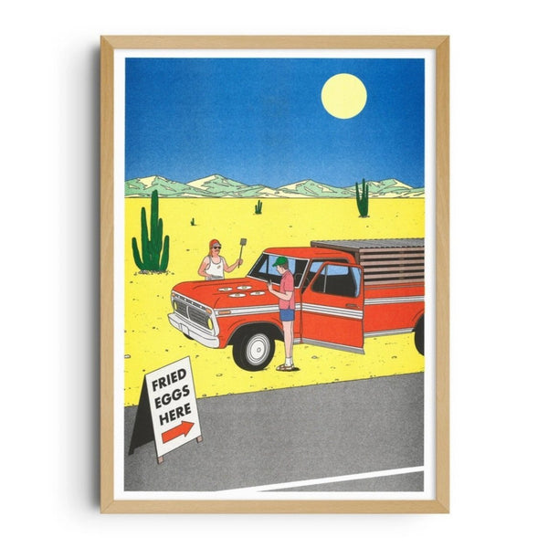 “IF YOU DON'T HAVE STOVE, USE A PICKUP", 29,7 x 42 cm  — by Simon Bailly