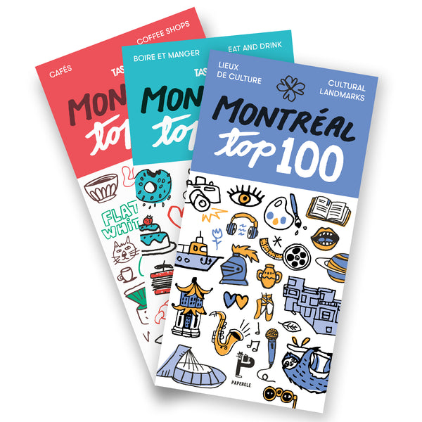 MONTRÉAL TOP 100 — Set of 3 Maps