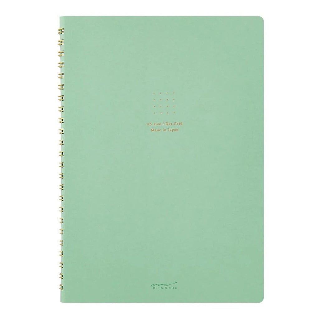 MD RING NOTEBOOK A5 - Dot grid layout (multiple colors) — by Midori