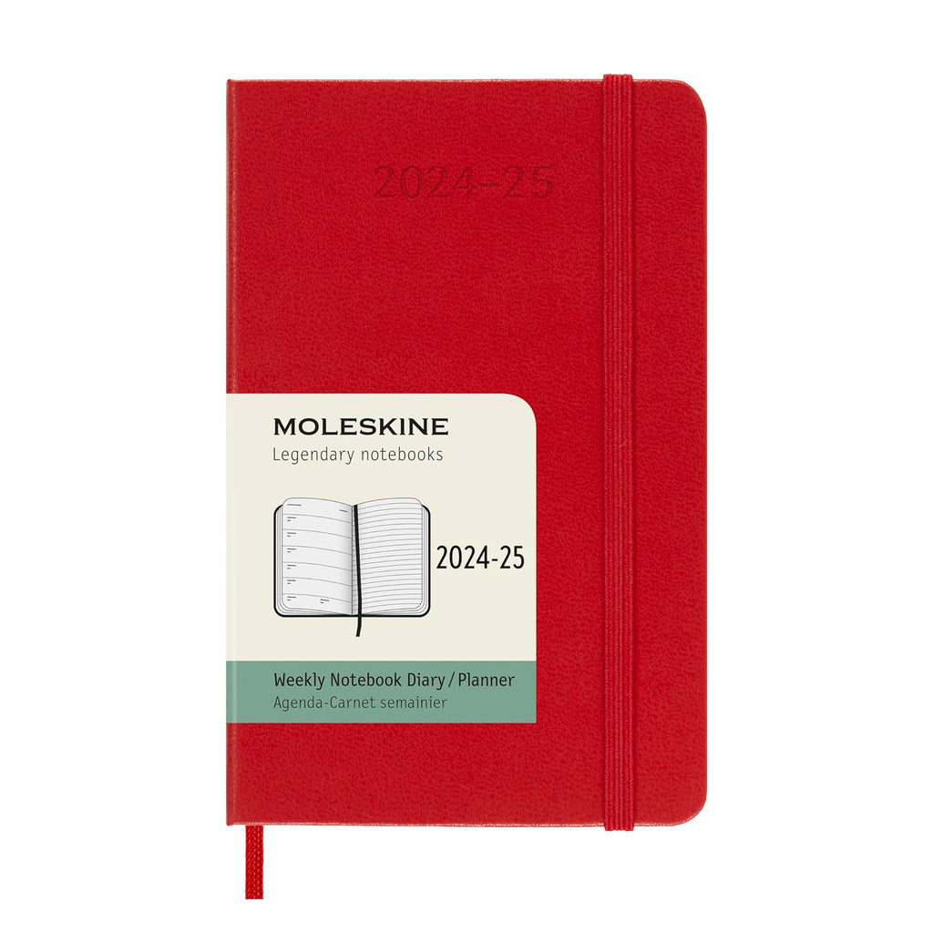 AGENDA HEBDOMADAIRE 2024-35 ROUGE COUVERTURE SOUPLE LARGE — par Moleskine