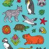 ANIMALS OF THE 5 ECOSYSTEMS OF THE AMERICAS – Sticker Sheet