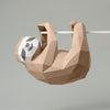 HANGING SLOTH PAPER MODEL (pre-cut, pre-marked) — by SOFS design