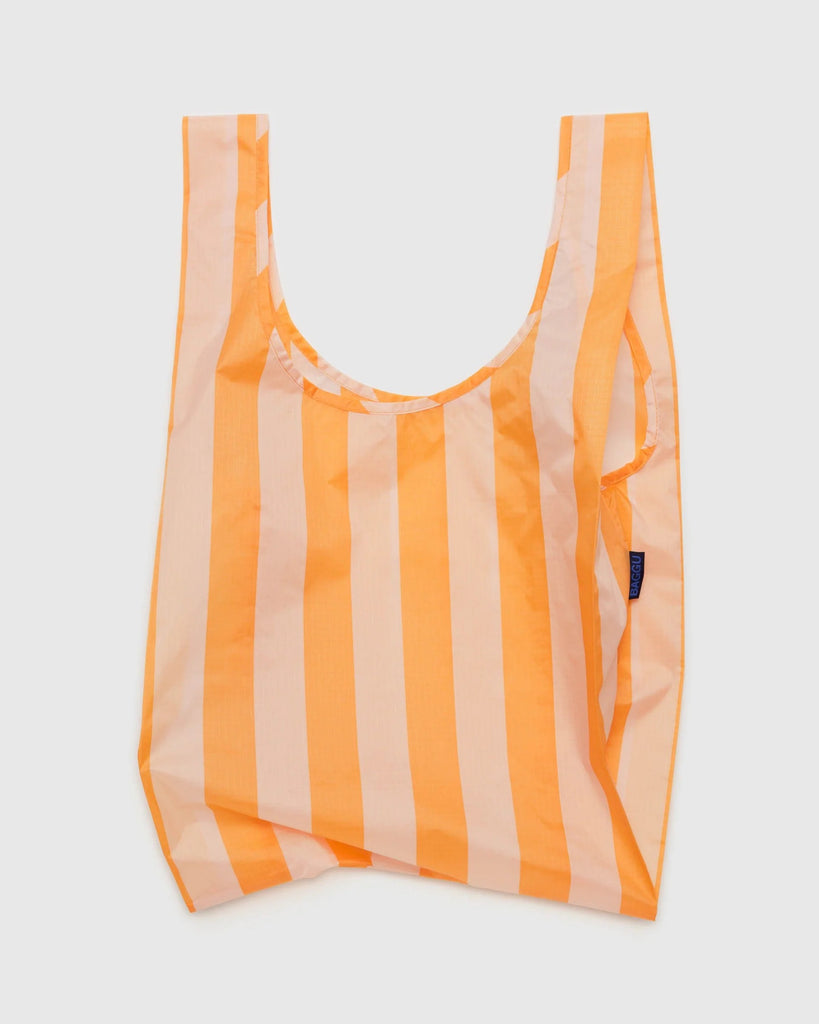 SAC RÉUTILISABLE STANDARD « TANGERINE WIDE STRIPE » — par Baggu