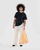 SAC RÉUTILISABLE STANDARD « TANGERINE WIDE STRIPE » — par Baggu