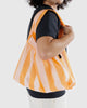 SAC RÉUTILISABLE STANDARD « TANGERINE WIDE STRIPE » — par Baggu