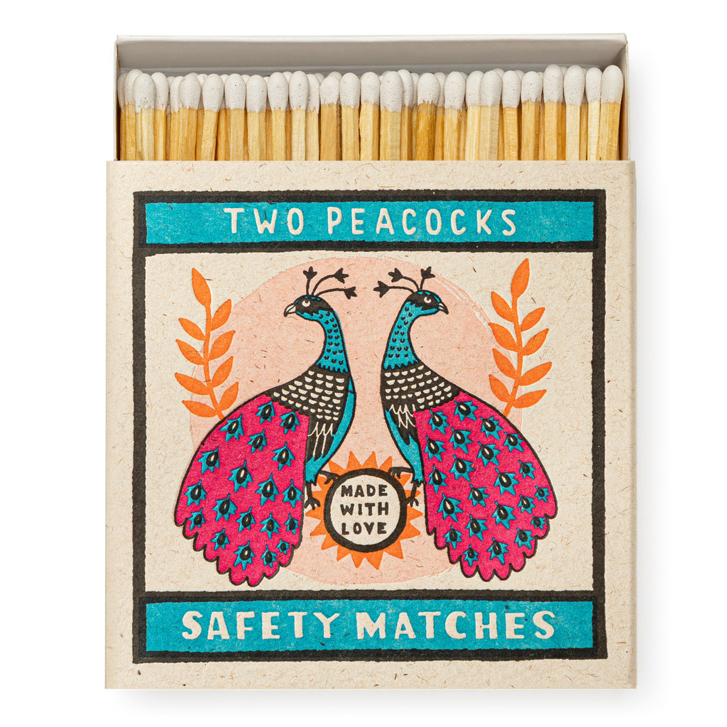 TWO PEACOCKS - LUXURY MATCHBOXES