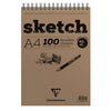 WIREBOUND SKETCHPAD 90G (multiple sizes) — by Clairefontaine