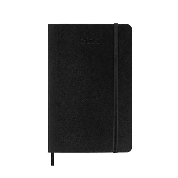 WEEKLY NOTEBOOK 2025 - HARD COVER BLACK (multiples sizes) — by Moleskine