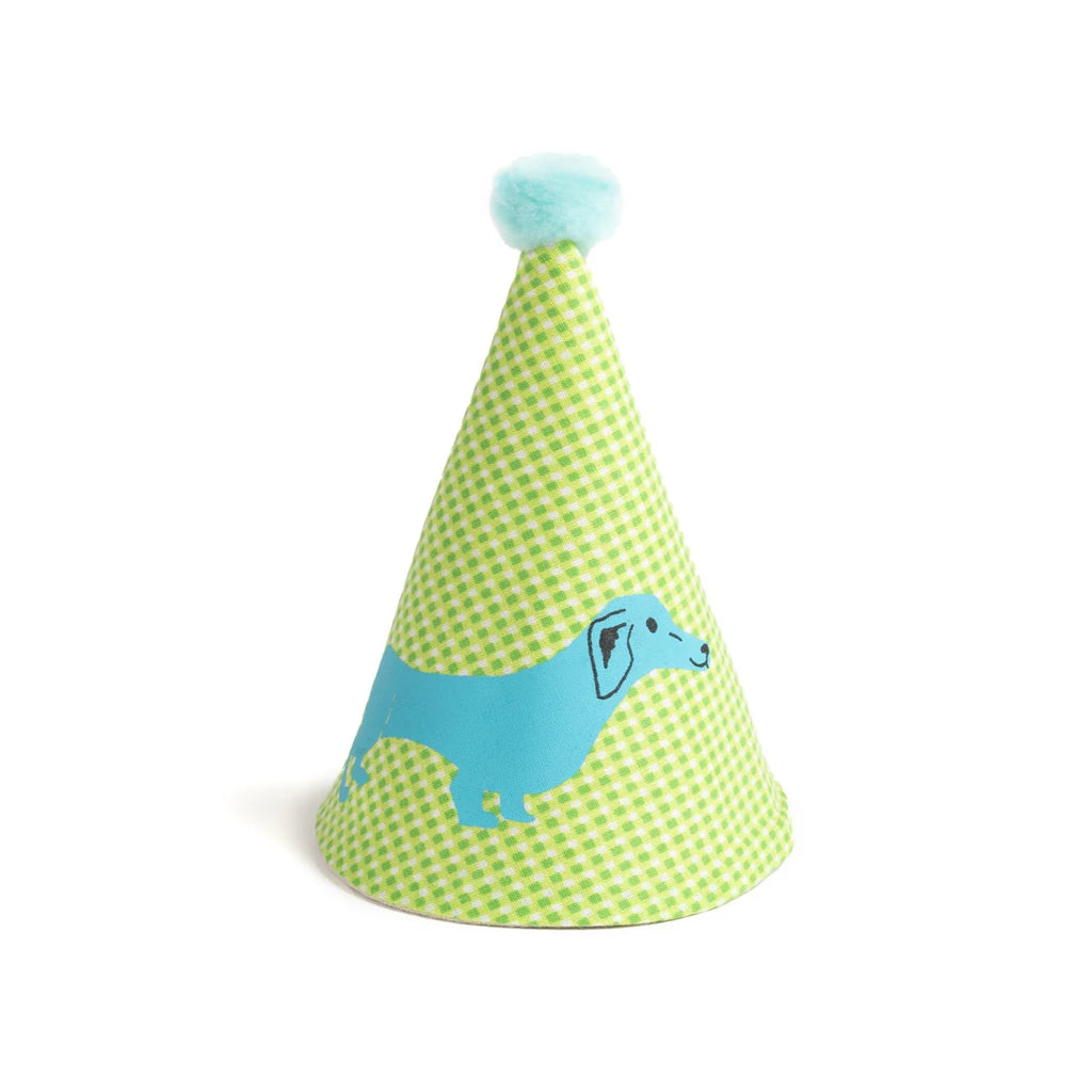 PARTY HAT WITH SILK SCREEN PRINT OF DOG — by La fée raille