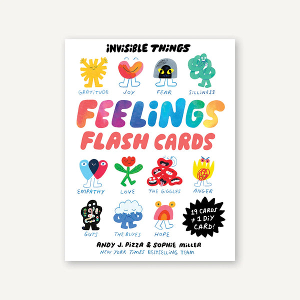 INVISIBLE THINGS FEELINGS FLASH CARDS — by Andy Pizza and Sophie Miller