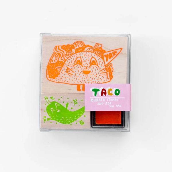 TACOS AND HOT PEPPER SMALL STAMP KIT