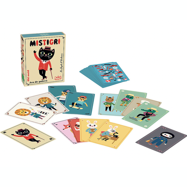 MISTIGRI / OLD MAID CARD GAME — by VILAC and Ingela P. Arrhenius